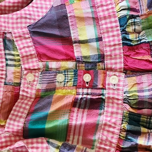 Ralph Lauren Baby Girl Patchwork Plaid Dress - Picture 6 of 7